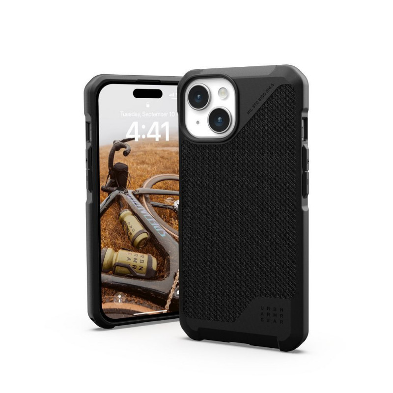 Apple iPhone 15 Case Urban Armor Gear Metropolis LT Premium case  Kevlar black 