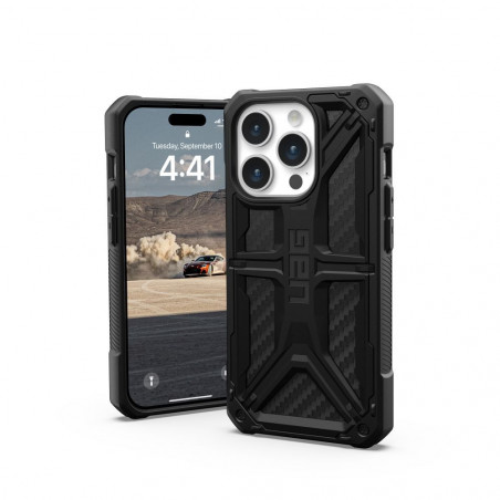 Apple iPhone 15 Pro Case Urban Armor Gear Monarch Premium case  MagSAFE  Carbon fiber