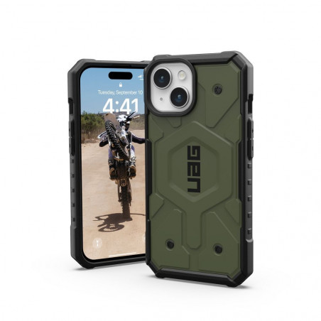 Apple iPhone 15 Case Urban Armor Gear Pathfinder Premium case  MagSAFE  Olive