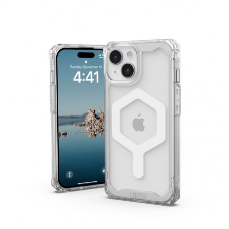 Apple iPhone 15 Case Urban Armor Gear Plyo Premium case  MagSAFE  Ice white