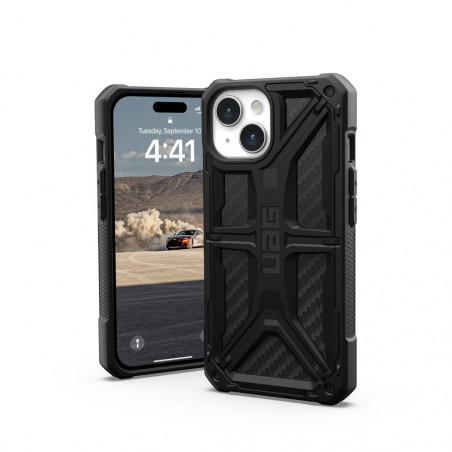 Apple iPhone 15 Case Urban Armor Gear Monarch Premium case  MagSAFE  Carbon fiber