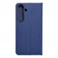 Samsung Galaxy S24 Wallet Cases LUNA Book Carbon Carbon Fibre, Elegant  Blue 