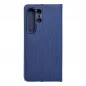 Samsung Galaxy S24 ULTRA Wallet Cases LUNA Book Carbon Carbon Fibre, Elegant  Blue 