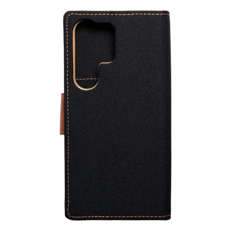 Samsung Galaxy S24 ULTRA Wallet Cases CANVAS Book Black