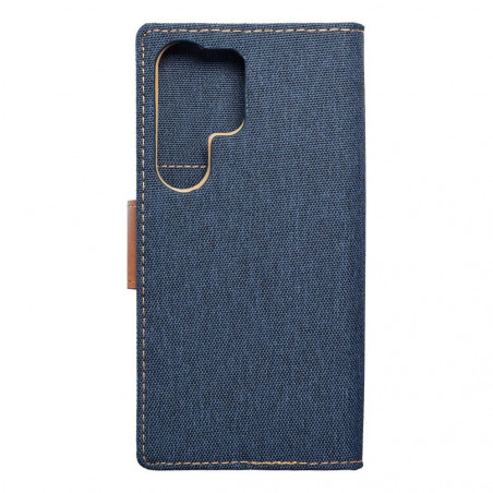 Samsung Galaxy S24 ULTRA Wallet Cases CANVAS Book Navy blue 