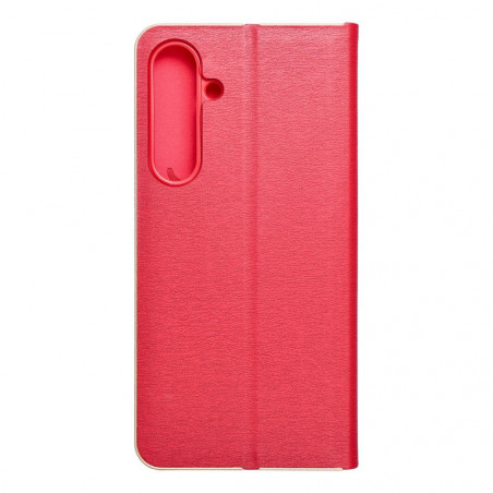 Samsung Galaxy S24 PLUS Wallet Cases LUNA Book Gold Elegant  Red