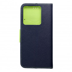 XIAOMI Redmi Note 13 Pro 5G Wallet Cases Fancy Book Navy / Lime 