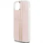 Apple iPhone 15 Plus Case Guess 4G Gold Stripe Elegant  Pink 