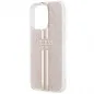 Apple iPhone 15 Pro Case Guess 4G Gold Stripe Elegant  Pink 