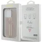 Apple iPhone 15 Pro Case Guess 4G Gold Stripe Elegant  Pink 