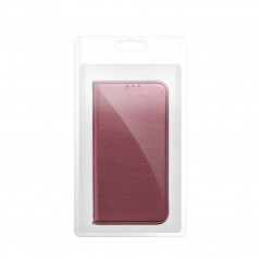 Samsung Galaxy A15 LTE Wallet Cases Smart Magneto book Burgundy 