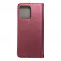 Motorola Edge 40 Pro 5G Wallet Cases Smart Magneto book Burgundy 