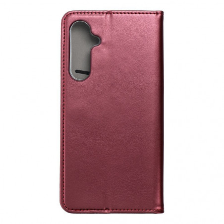 Samsung Galaxy S23 FE Wallet Cases Smart Magneto book Burgundy 