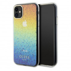 Apple iPhone 11 Case Guess IML Faceted Mirror Elegant  Disco iridescent 