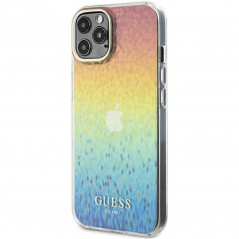 Apple iPhone 12 Case Guess IML Faceted Mirror Elegant  Disco iridescent