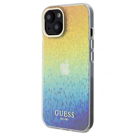 Apple iPhone 14 Case Guess IML Faceted Mirror Elegant  Disco iridescent