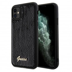 Apple iPhone 11 Case Guess Sequin Script Metal Elegant  Black