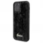 Apple iPhone 12 Case Guess Sequin Script Metal Elegant  Black 