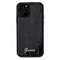 Apple iPhone 12 Case Guess Sequin Script Metal Elegant  Black 