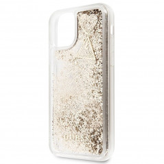 Apple iPhone 11 Case Guess Liquide Glitter Charms Elegant  Gold 