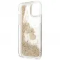 Apple iPhone 12 Case Guess Liquide Glitter Charms Elegant  Gold 