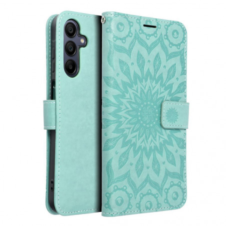 Samsung Galaxy A15 LTE Wallet Cases MEZZO Book Mandala  Green 