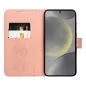 Samsung Galaxy A25 5G Wallet Cases MEZZO Book Dreamcatcher  Peach fuzz 