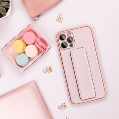 XIAOMI Redmi 13C Case LEATHER Case Kickstand Pink 