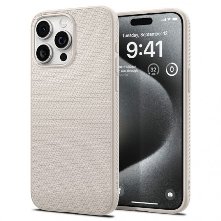 Apple iPhone 15 Pro Case Spigen  Liquid Air Natural titanium