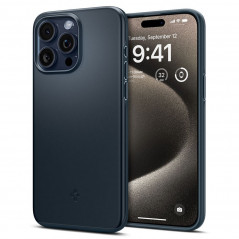 Apple iPhone 15 Pro Max Case Spigen Thin Fit Metal slate