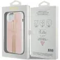 Apple iPhone 15 Case Guess 4G Gold Stripe Elegant  Pink 