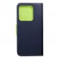 XIAOMI Redmi Note 13 5G Wallet Cases Fancy Book Navy / Lime 