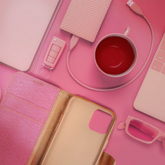 XIAOMI Redmi 13C Wallet Cases CANVAS Book Pink 