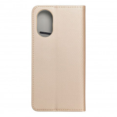 Oppo A18 Wallet Cases Smart Case Book Gold 