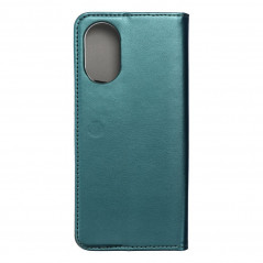 Oppo A38 Wallet Cases Smart Magneto book Dark green 