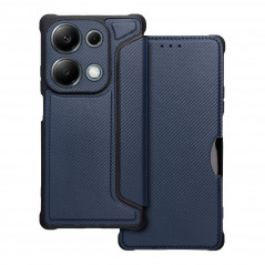 XIAOMI Redmi Note 13 Pro 4G Wallet Cases Razor Book Carbon Fibre, Carbon pattern  Blue 