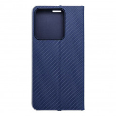 XIAOMI Redmi Note 13 5G Wallet Cases LUNA Book Carbon Carbon Fibre, Elegant  Blue 