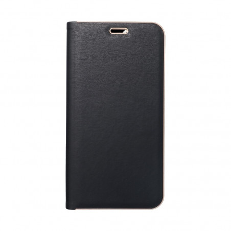 XIAOMI Redmi Note 13 4G Wallet Cases LUNA Book Gold Elegant  Black 