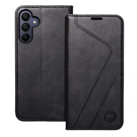 Samsung Galaxy A15 LTE Wallet Cases Forcell F-PROTECT RFID Blocker Book Elegant  Black