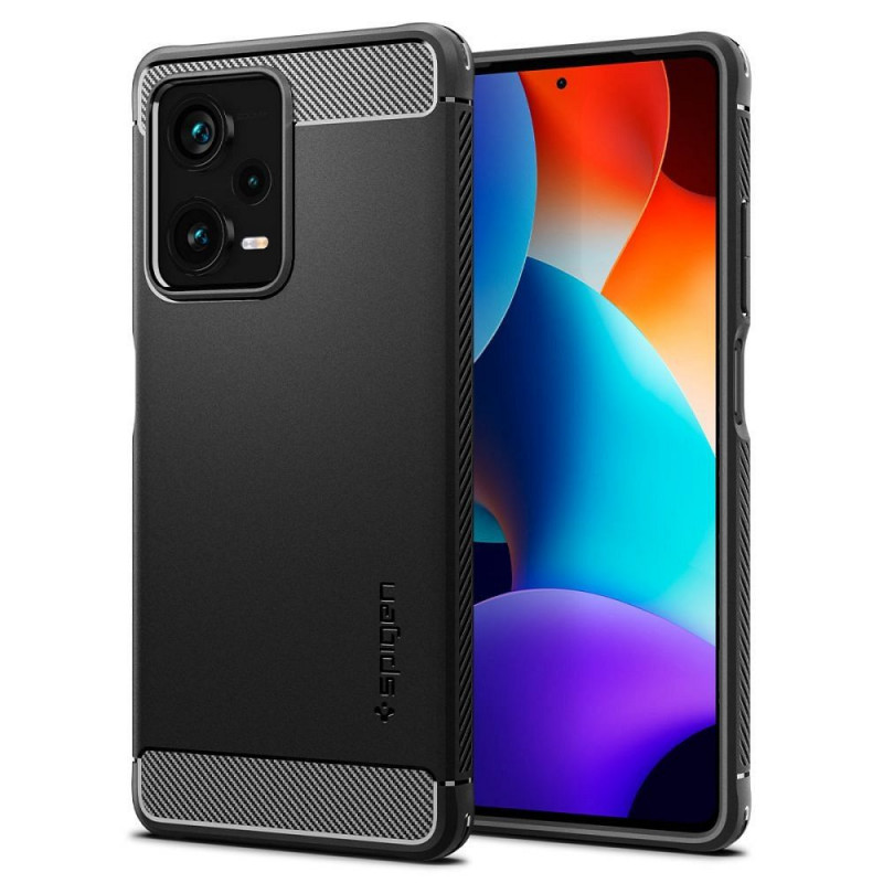 XIAOMI Redmi Note 12 Pro Plus 5G Case Spigen Armor Carbon Fibre, Elegant  Black