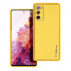 Samsung Galaxy S20 FE 5G 2022 Case Leather Yellow