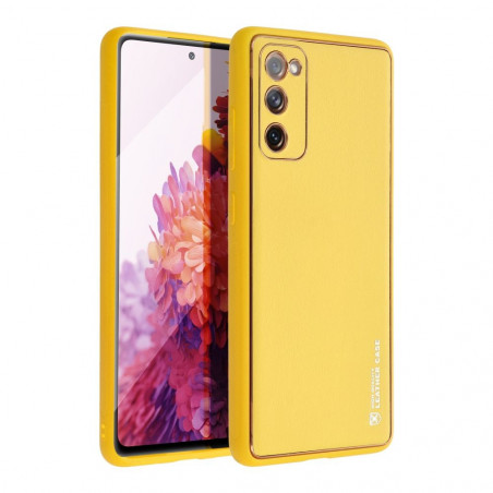 Samsung Galaxy S20 FE 5G 2022 Case Leather Yellow