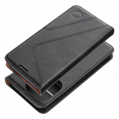 XIAOMI Redmi Note 13 Pro 4G Wallet Cases Forcell F-PROTECT RFID Blocker Book Elegant  Black 