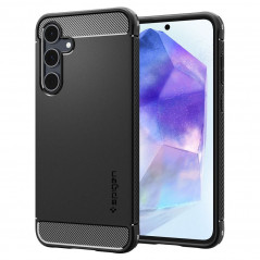 Samsung Galaxy A55 Case Spigen Armor Carbon Fibre, Elegant  Black