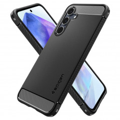 Samsung Galaxy A55 Case Spigen Armor Carbon Fibre, Elegant  Black