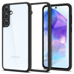 Samsung Galaxy A55 Case Spigen Ultra Hybrid Crystal clear  Matte black 