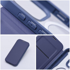 Apple iPhone 15 Wallet Cases Smart Mag Book Elegant  MagSAFE  Blue 