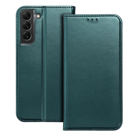 Samsung Galaxy M15 Wallet Cases Smart Magneto book Dark green 