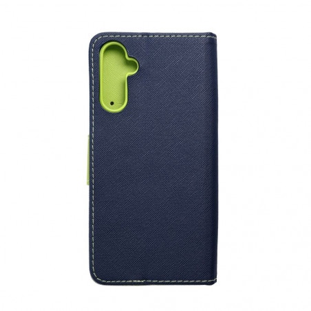 Samsung Galaxy A14 LTE Wallet Cases Fancy Book Navy / Lime