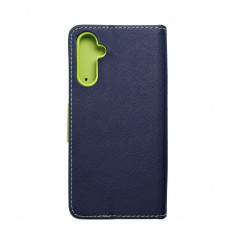 Samsung Galaxy A14 5G Wallet Cases Fancy Book Navy / Lime 